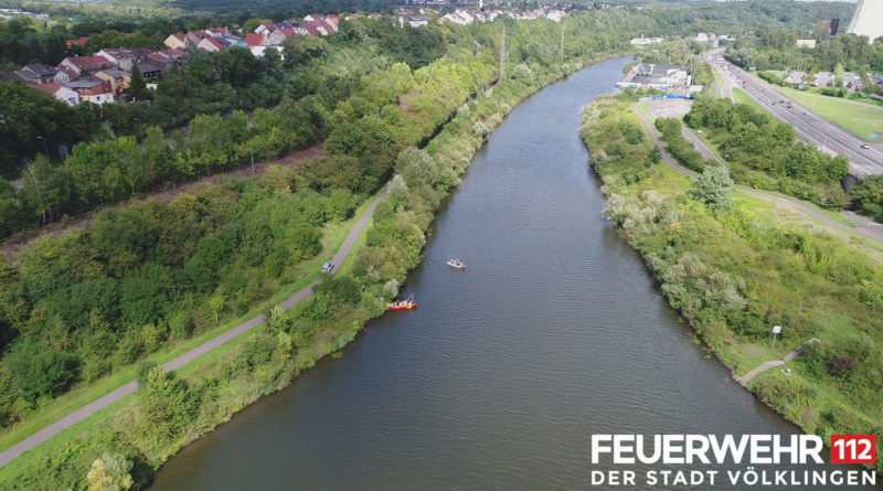 Der Fundort aus der Luft - Foto: Feuerwehr Völklingen/Quadrokopter