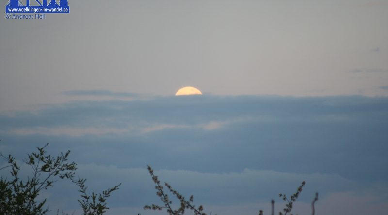 Mond hinter den Wolken (Foto: Hell)