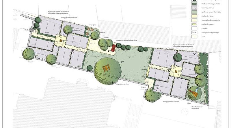 Planentwurf des Nachbarschaftsgartens (Grafik: Stadt VKL)