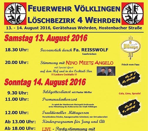 Sommerfest Feuerwehr Wehrden 2016