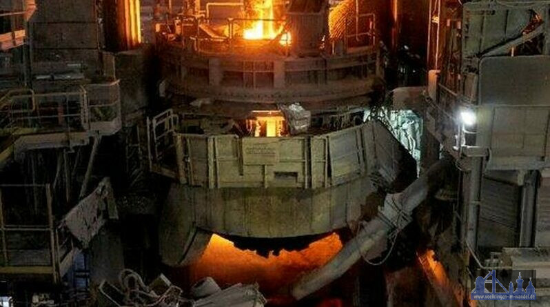 Saarstahl Ascoval produziert über einen Elektro-Lichtbogenofen Qualitätsstahl mit einer CO2-reduzierten Bilanz. Copyright: Saarstahl Ascoval