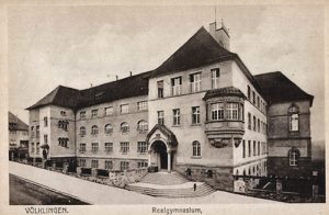 Alte Ansicht des Realgymnasiums in Völklingen