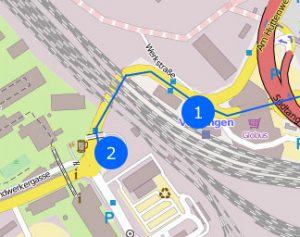 Kartenausschnitt - Karten-Rohmaterial: Daten von OpenStreetMap - Veröffentlicht unter ODbL