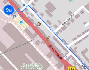 Kartenausschnitt - Karten-Rohmaterial: Daten von OpenStreetMap - Veröffentlicht unter ODbL