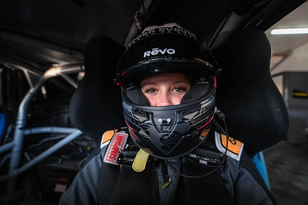 Carrie Schreiner im Lamborghini Super Trofeo in Imola (Foto: motorsport-xl.de)