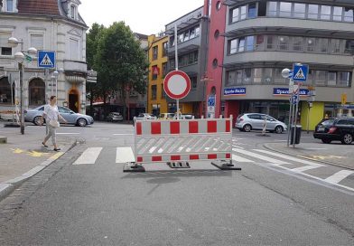 Straßensperrung (Foto: Hell)