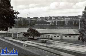 Das Hermann-Neuberger-Stadion 1960 (Stadtarchiv)