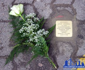 Stolperstein zum Gedenken an Josef Schirra. © Andreas Hell