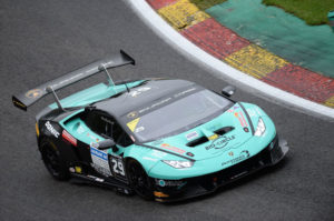 Im 620 PS starken Lamborghini Huracan Super Trofeo fuhr Carrie Schreiner in Spa