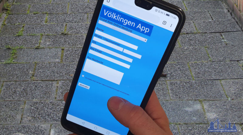 Schlicht und einfach, aber funktional: So könnte eine Völklingen-App aussehen. (Fotomontage: AH/JUvkl)