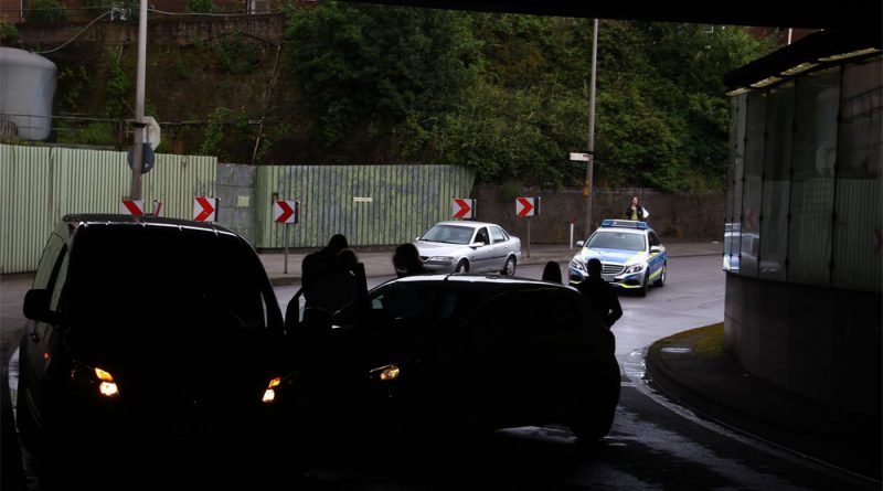 Die Rathausstraße war zeitweise blockiert.