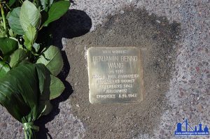 Stolperstein für Benno Wang. © Patric Bies