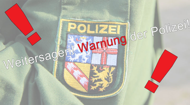 Warnung der Polizei